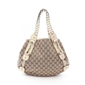 Gucci Gg Canvas Shoulder Bag Leather #308624G91B